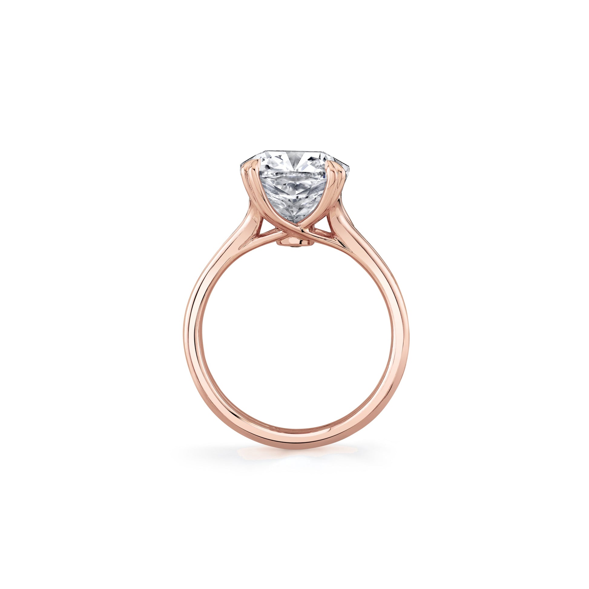 Elle Antique Cushion Solitaire Lab Diamond Engagement Ring - view 11