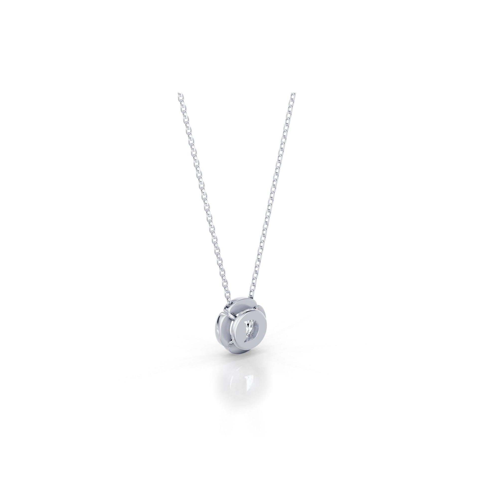 Doree Lab Diamond Pave Round Pendant - view 4