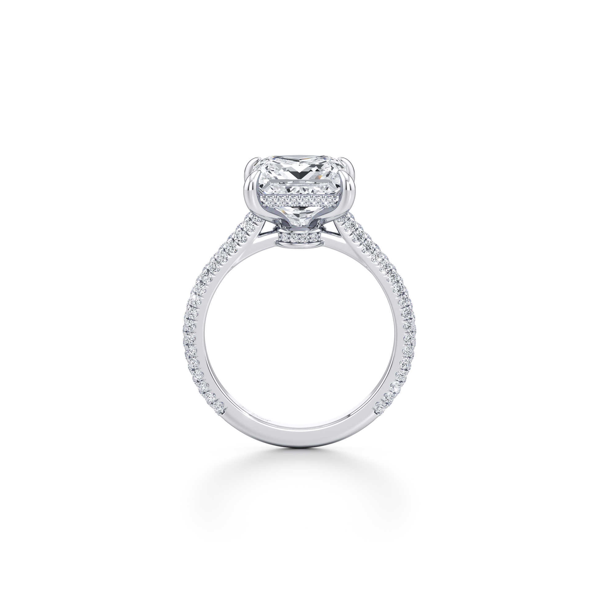 Chelsea Princess Solitaire Lab Diamond Engagement Ring - view 3