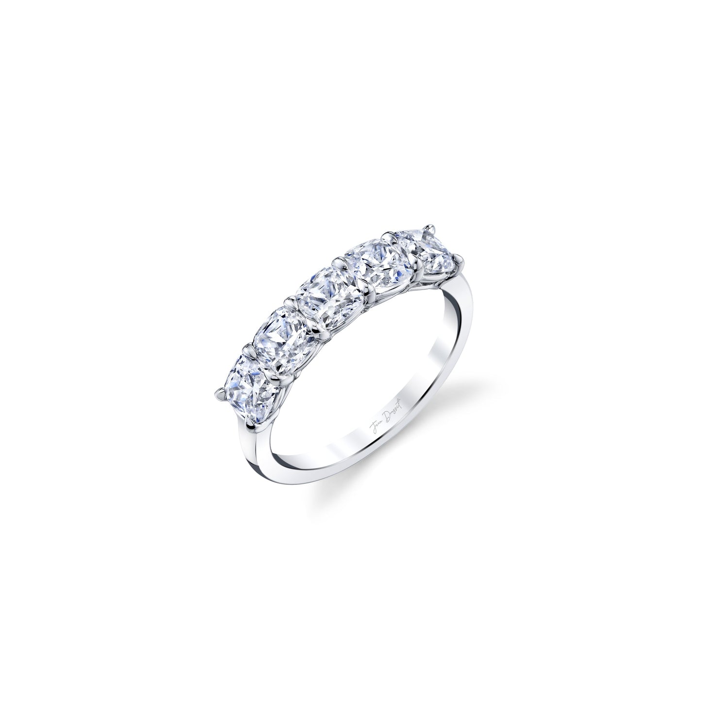 Olivia 5-Stone Cushion Lab Diamond Band - view 4