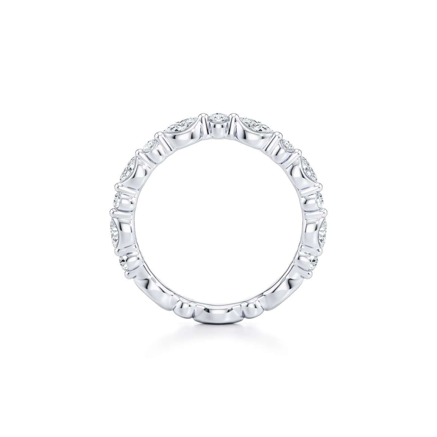 Vivienne Lab Diamond Wedding Band - view 4