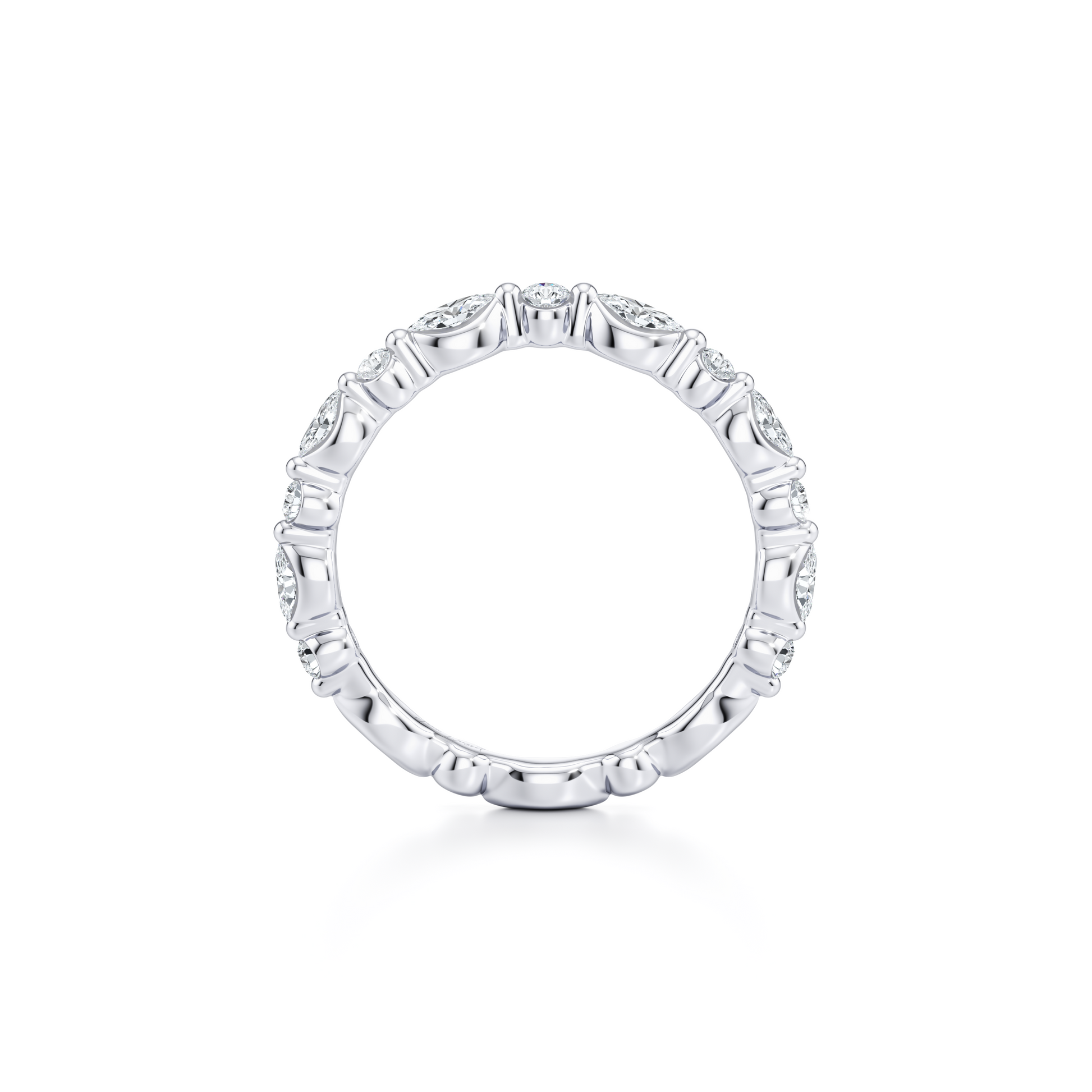 Vivienne Lab Diamond Wedding Band - view 4