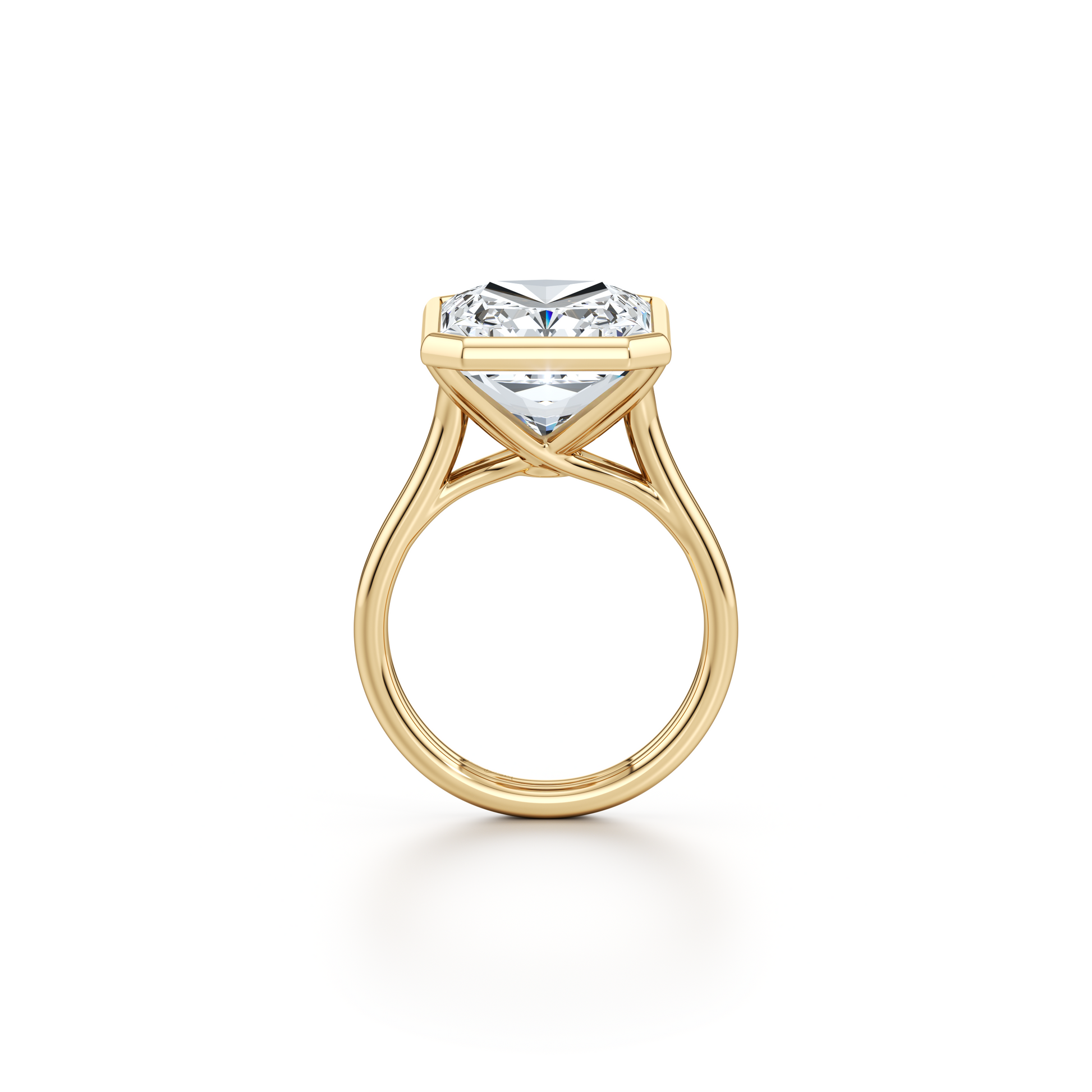 High Jewelry | Elle Radiant Solitaire Engagement Ring - view 9