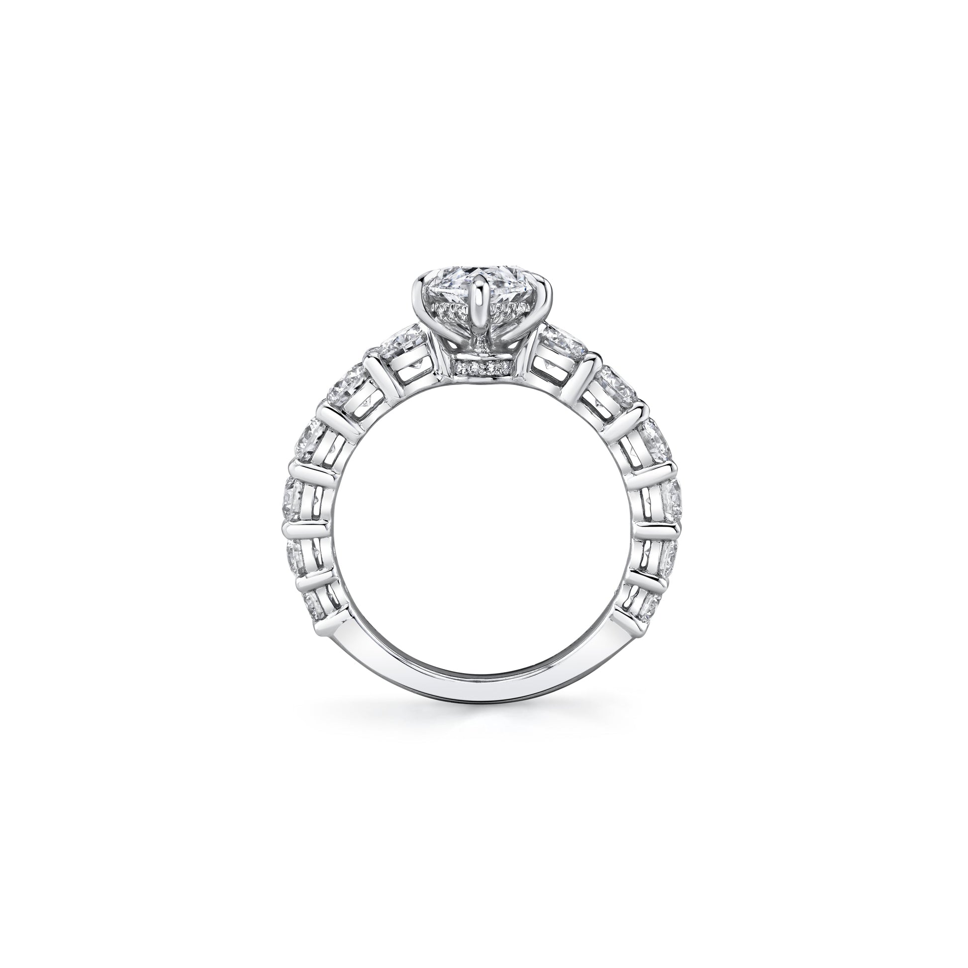 Gwen Marquise Solitaire Lab Diamond Engagement Ring - view 3