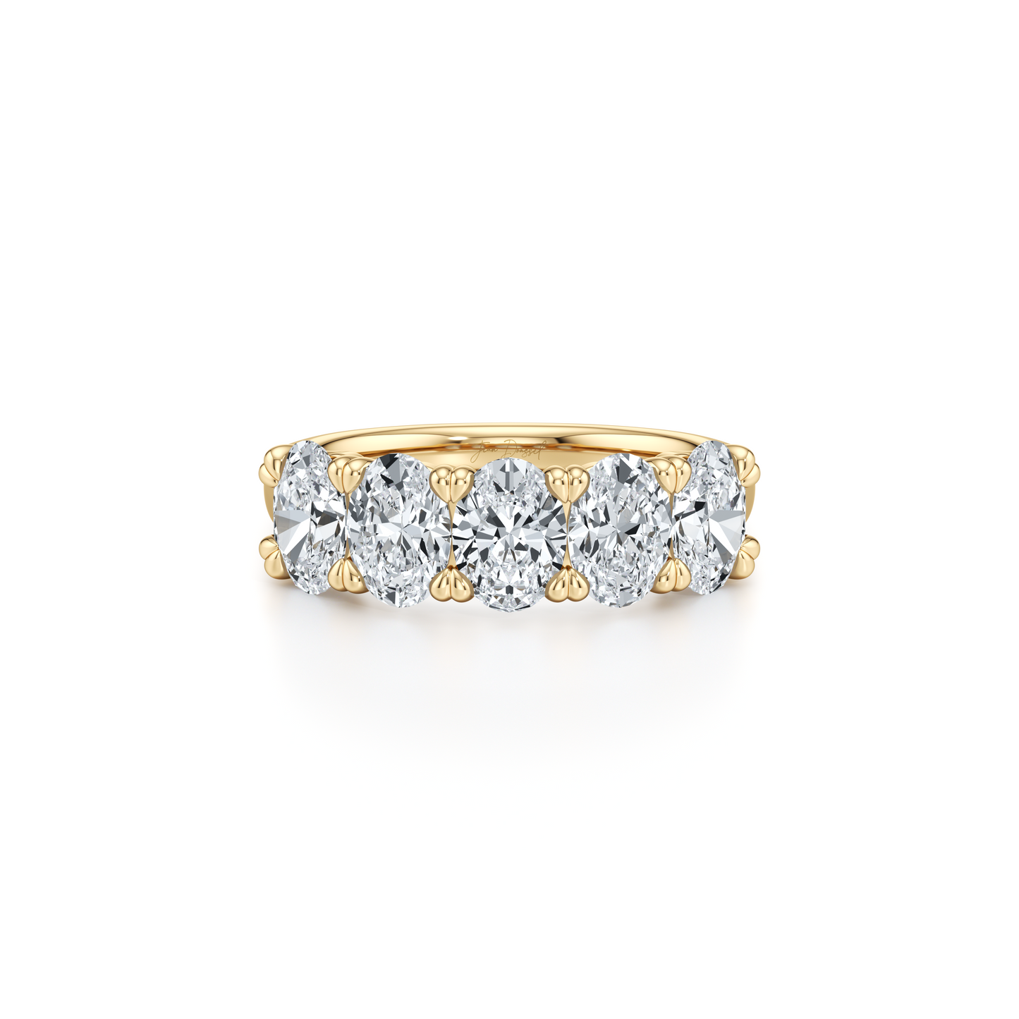 Elle 5-Stone Oval Lab Diamond Band - view 4