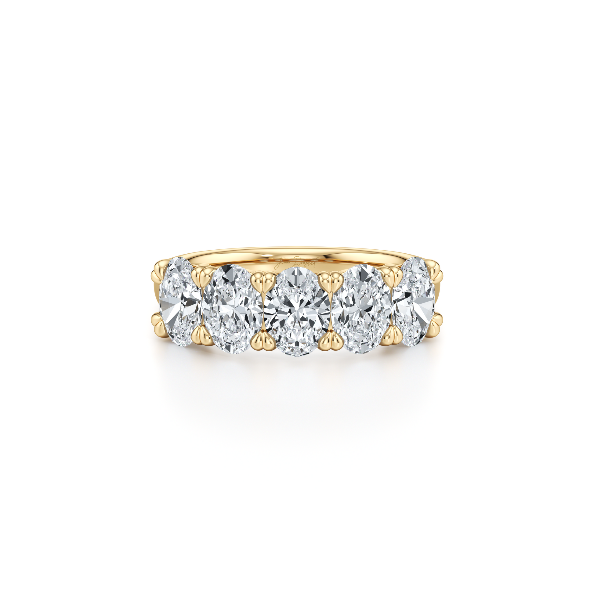 Elle 5-Stone Oval Lab Diamond Band - view 4