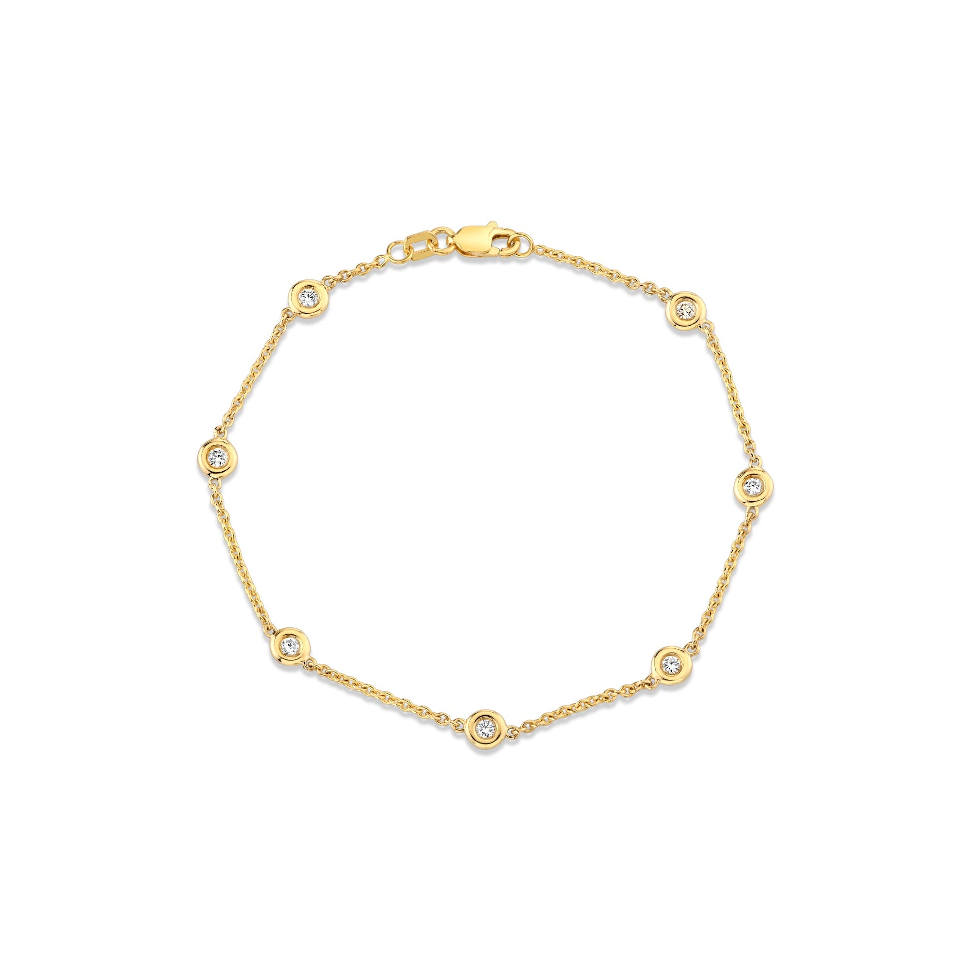 Bezel By The Yard Lab Diamond Bracelet - view 4