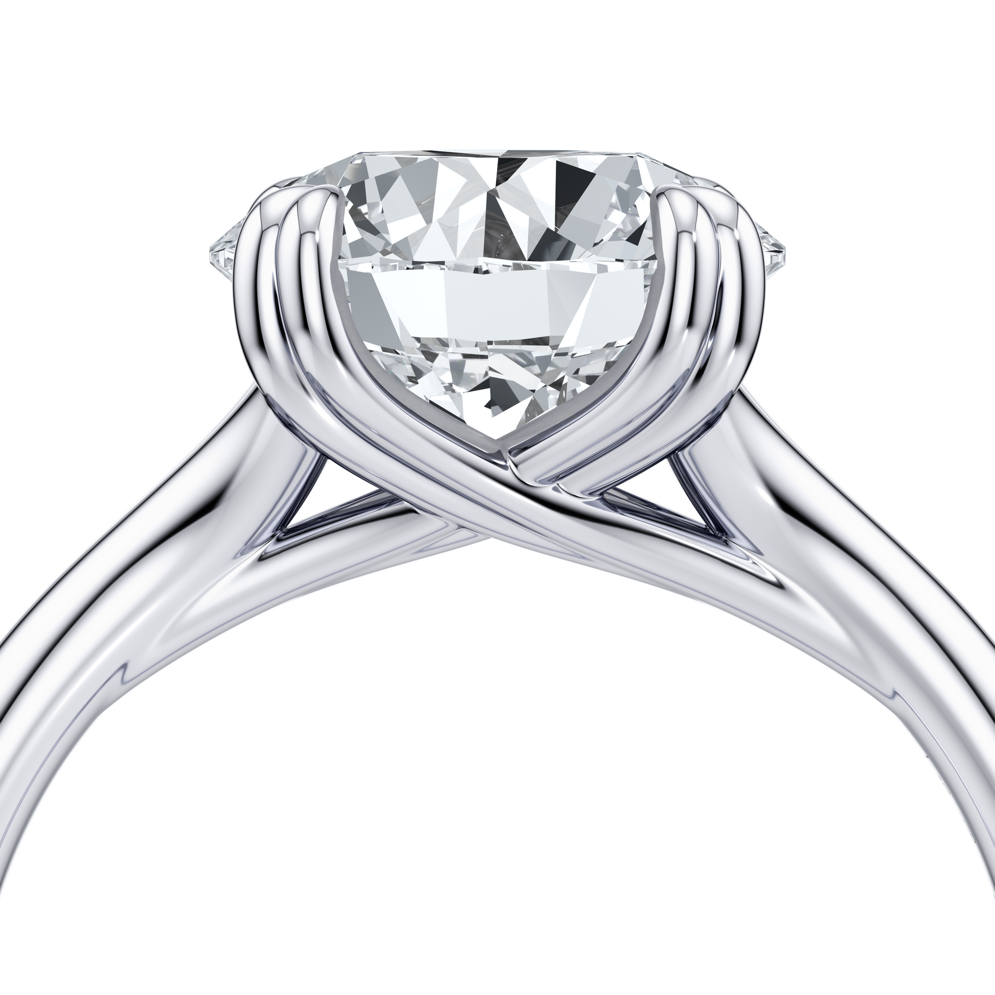 High Jewelry | Jane Emerald Solitaire Lab Diamond Engagement Ring - view 8