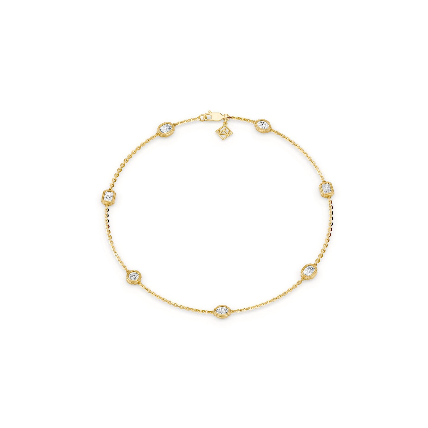 Doree By The Yard Mixed Shape Lab Diamond Bracelet - view 5