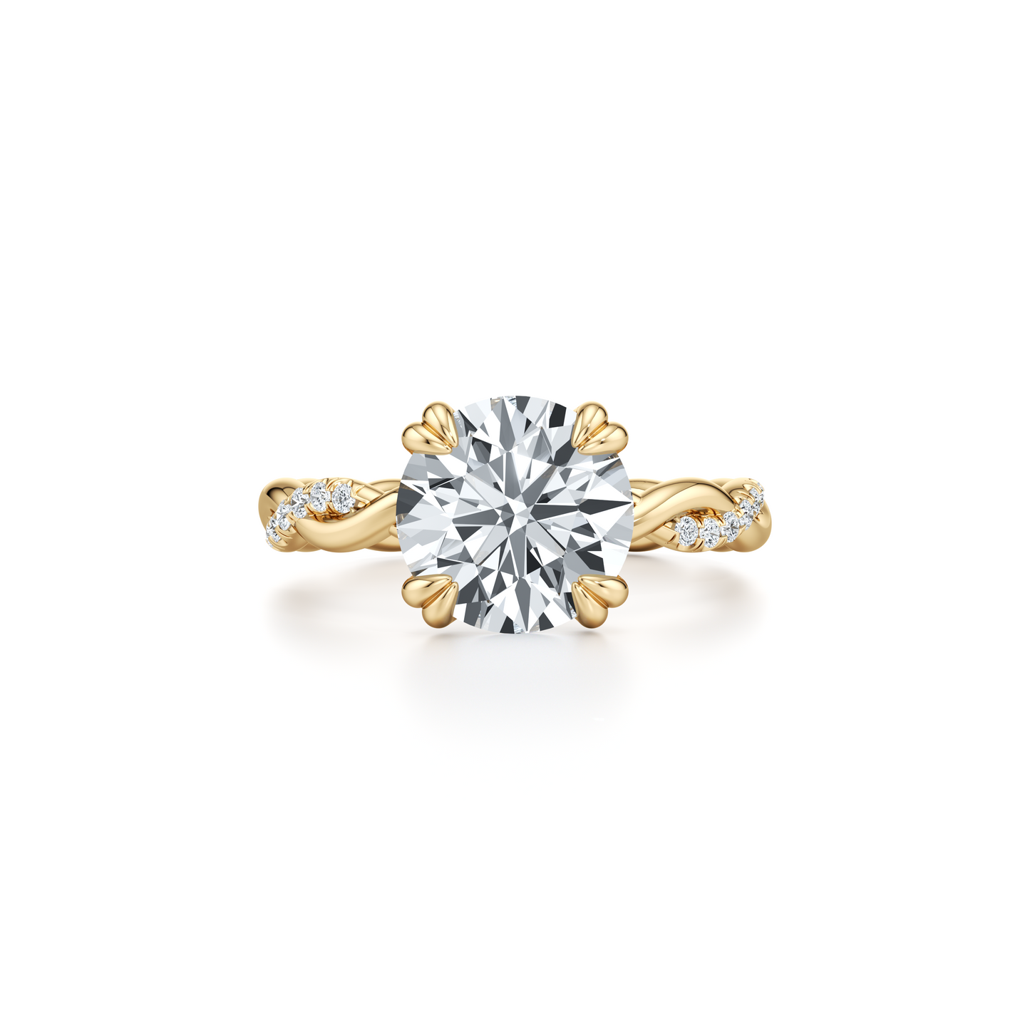 Ivy Radiant Solitaire Lab Diamond Engagement Ring - view 10