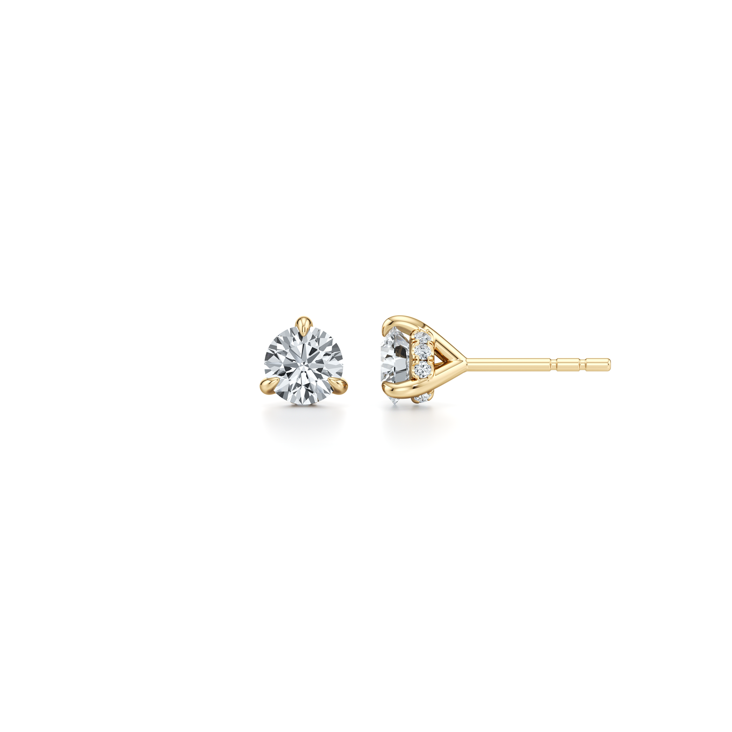 Chelsea Lab Diamond Round Brilliant Martini Studs - view 5