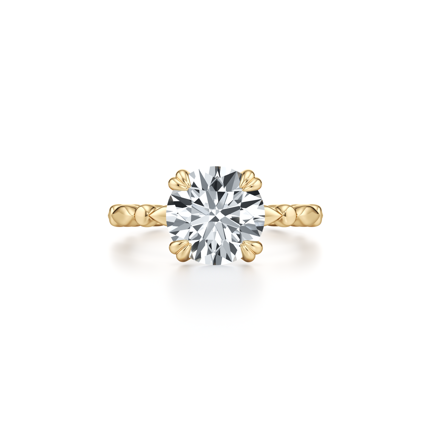 Vivienne Oval Solitaire Lab Diamond Engagement Ring - view 4
