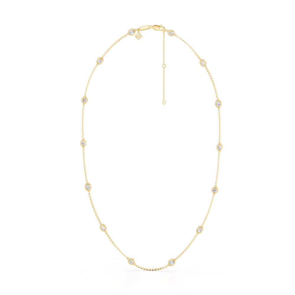 Doree By The Yard Mixed Shape Lab Diamond Necklace - view 5