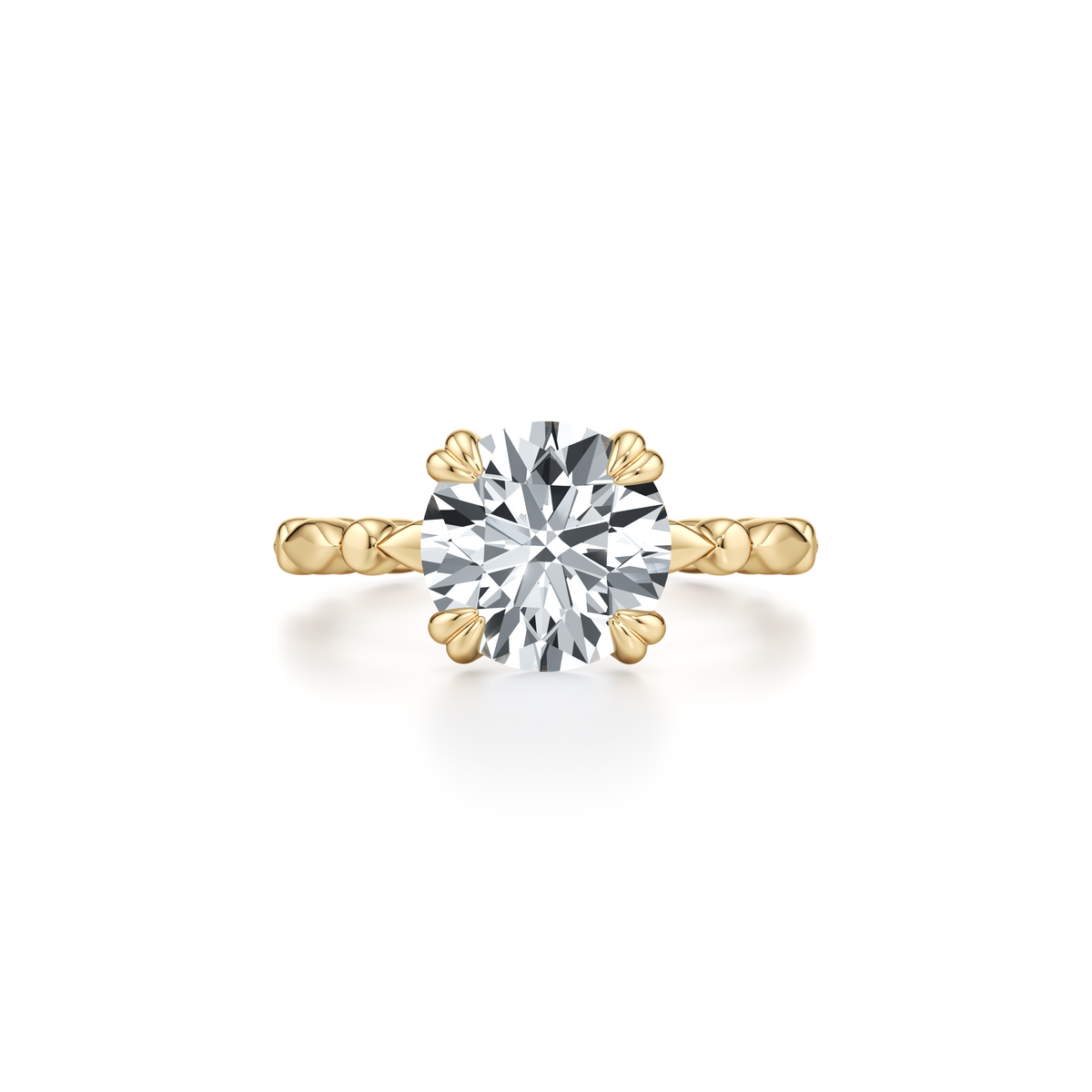 Vivienne Pear Solitaire Lab Diamond Engagement Ring - view 7