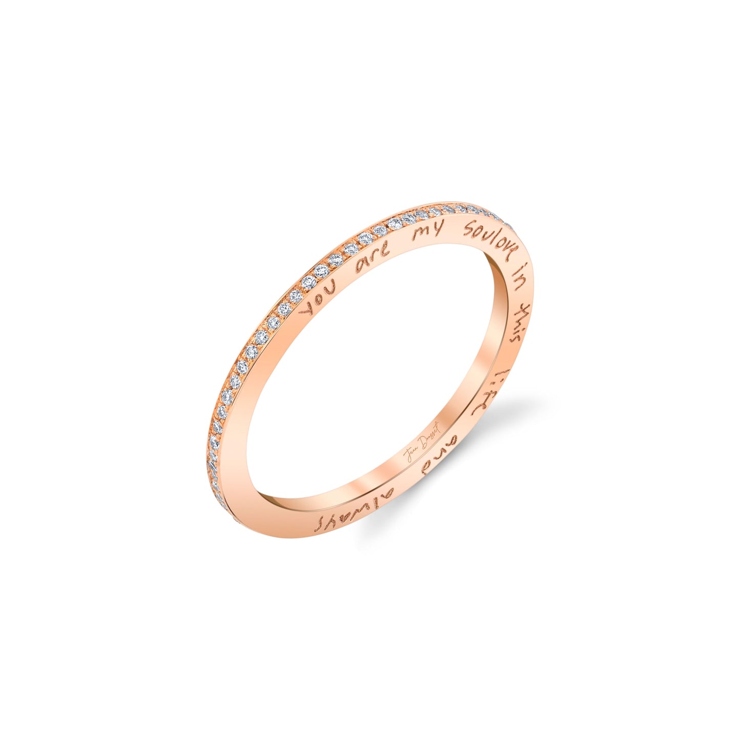 La Petite Flat Engravable Eternity Band - view 5