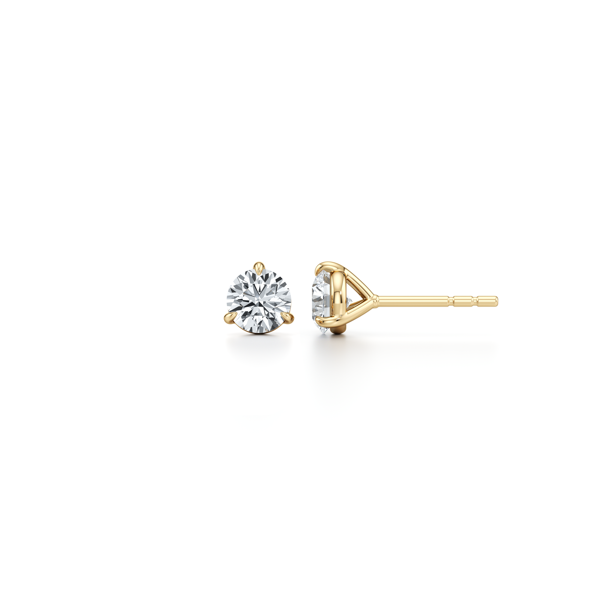 Chelsea Essential Lab Diamond Round Brilliant Martini Studs - view 5