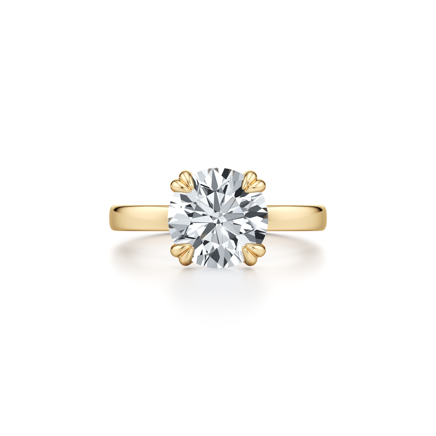 Hayden Pear Solitaire Lab Diamond Engagement Ring - view 4