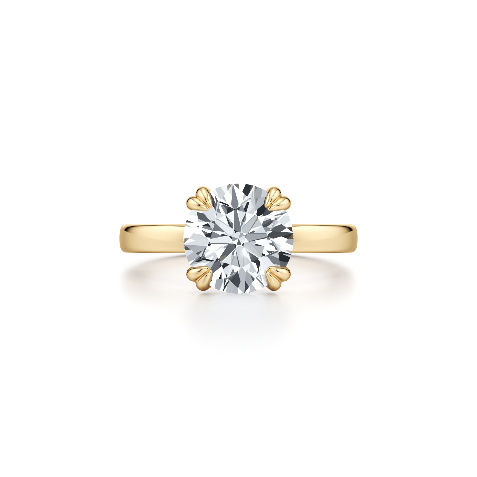 Hayden Pear Solitaire Lab Diamond Engagement Ring - view 4