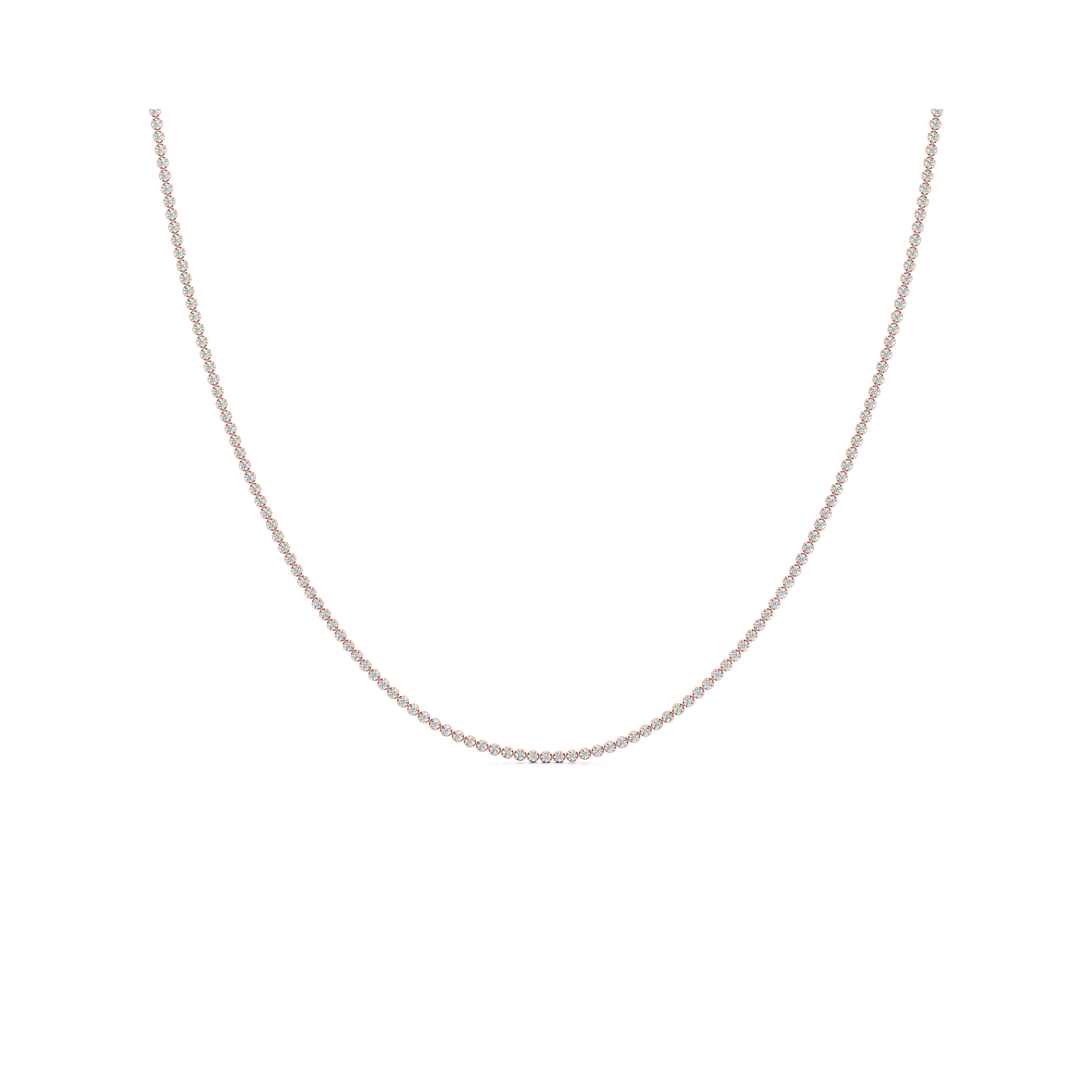 La Petite Lab Diamond Tennis Necklace - view 5