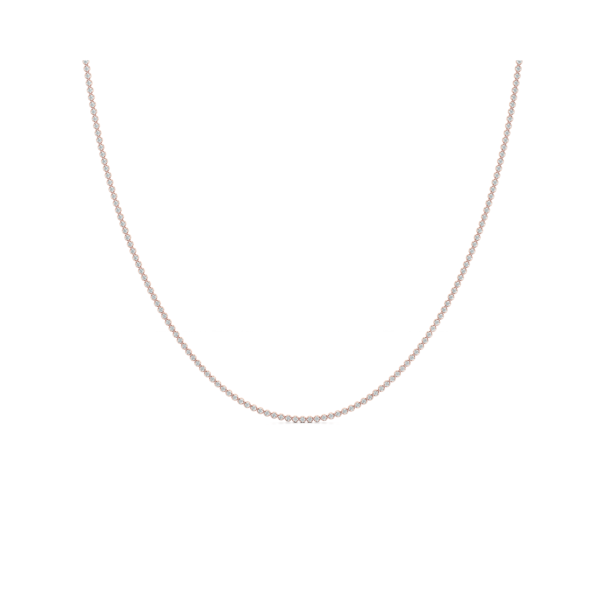 La Petite Lab Diamond Tennis Necklace - view 5