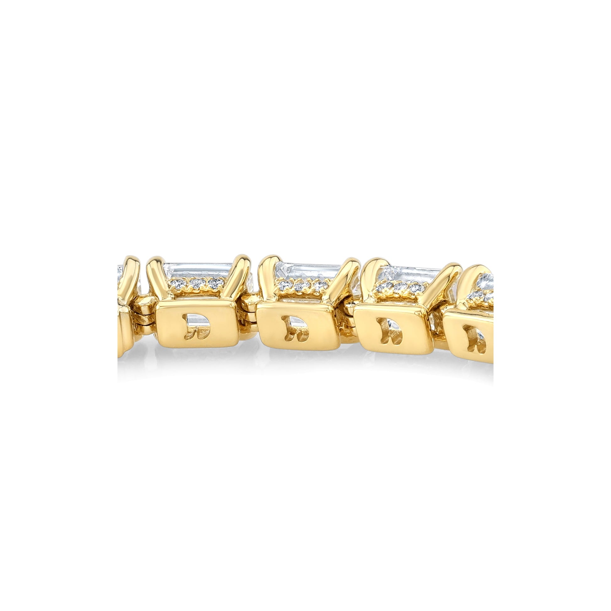 High Jewelry | Emerald Cut Tennis Bracelet - view 5