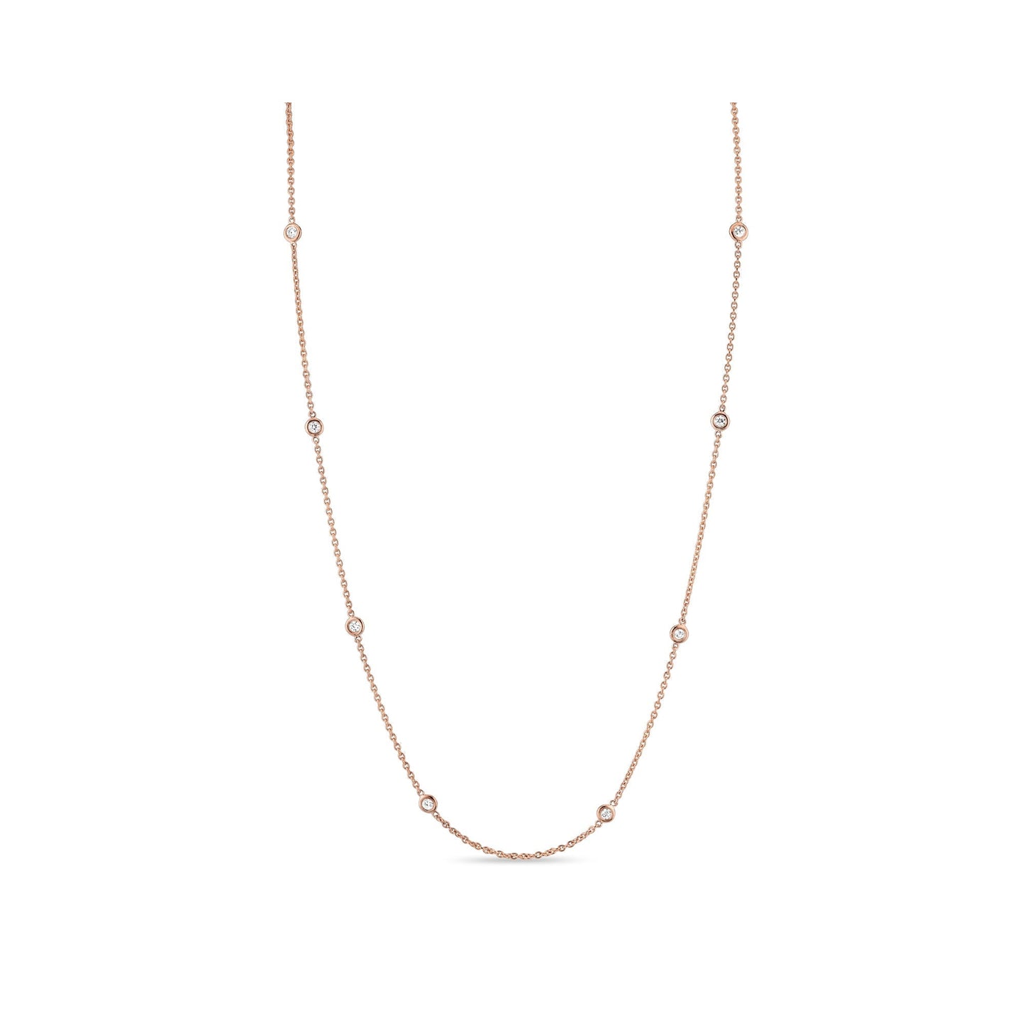 Bezel By The Yard Lab Diamond Necklace - view 5