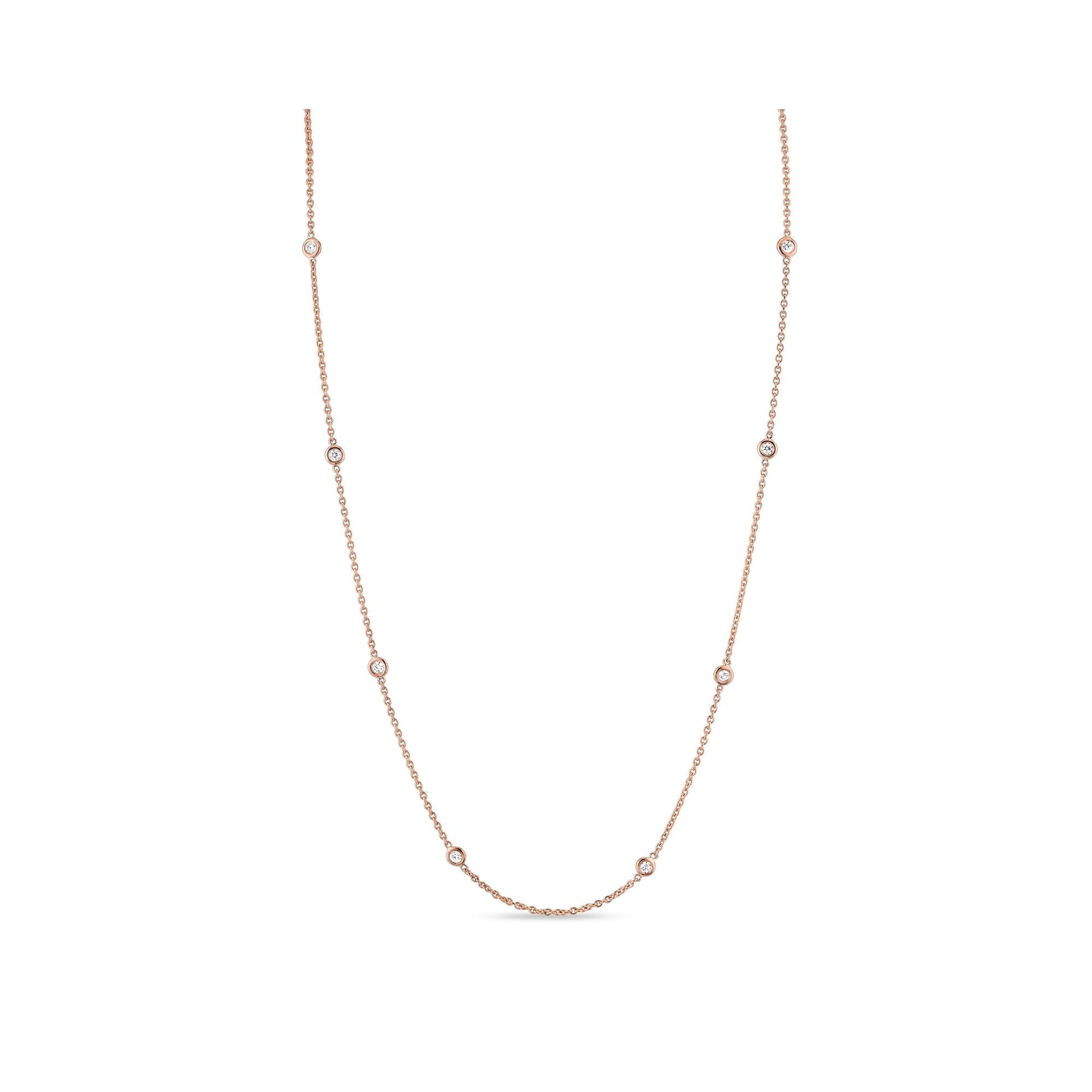 Bezel By The Yard Lab Diamond Necklace - view 5