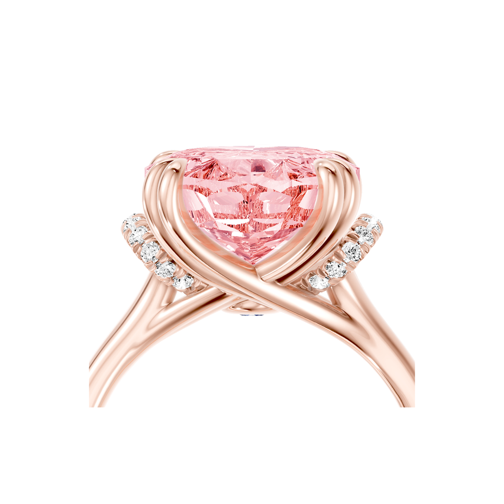 High Jewelry | Nathalie Oval Cut Pink Diamond Solitaire Engagement Ring - view 5