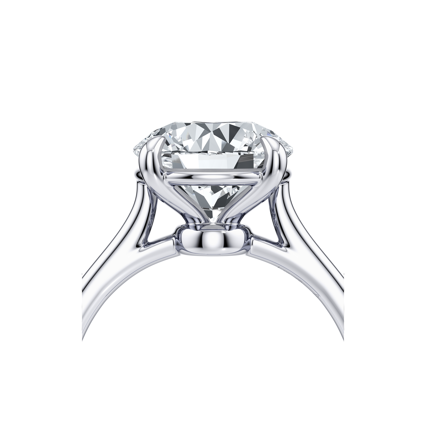 Chelsea Essential Oval Solitaire Lab Diamond Engagement Ring - view 4
