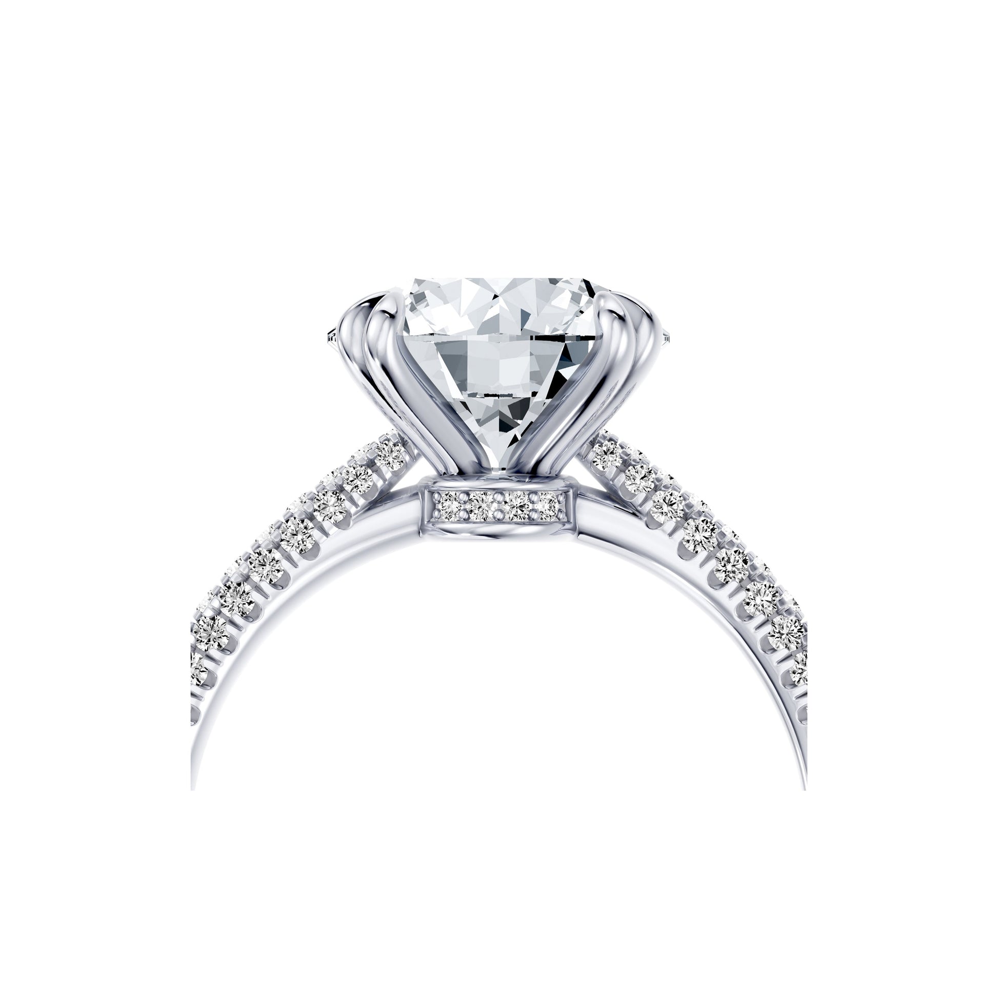 Chelsea Signature Oval Lab Diamond Engagement Ring - view 4