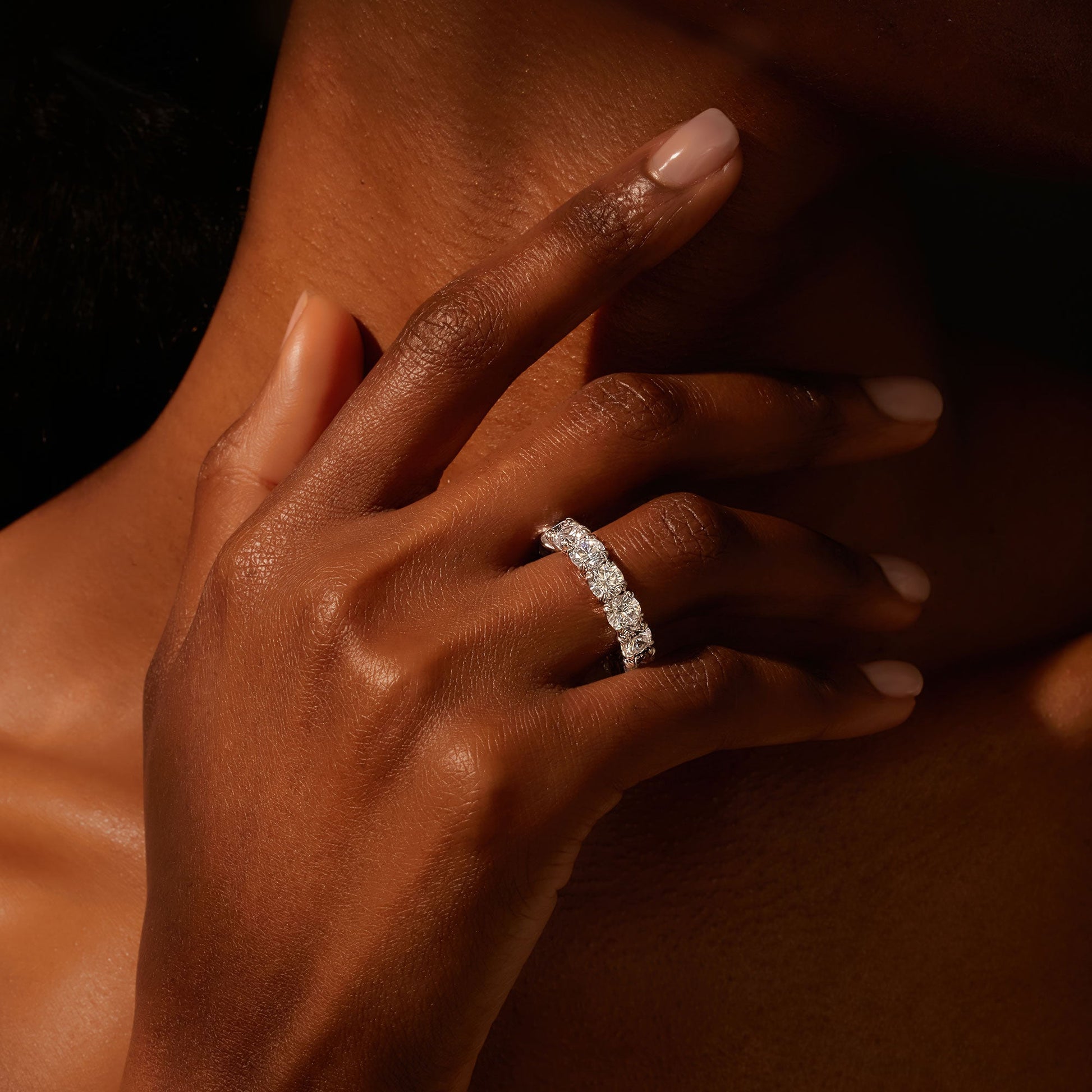 Elle Round Brilliant Lab Diamond Eternity Band - view 5