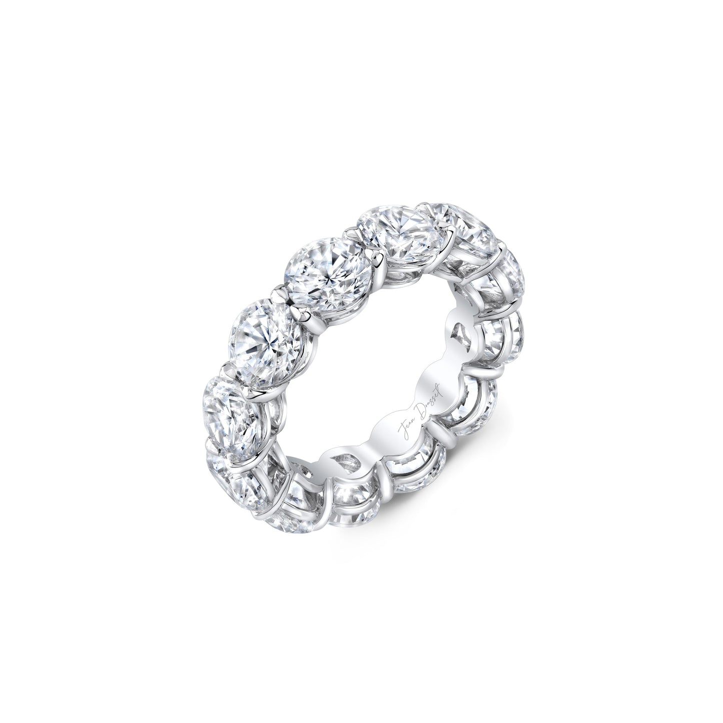 Olivia Large Round Brilliant Lab Diamond Eternity Band - view 5