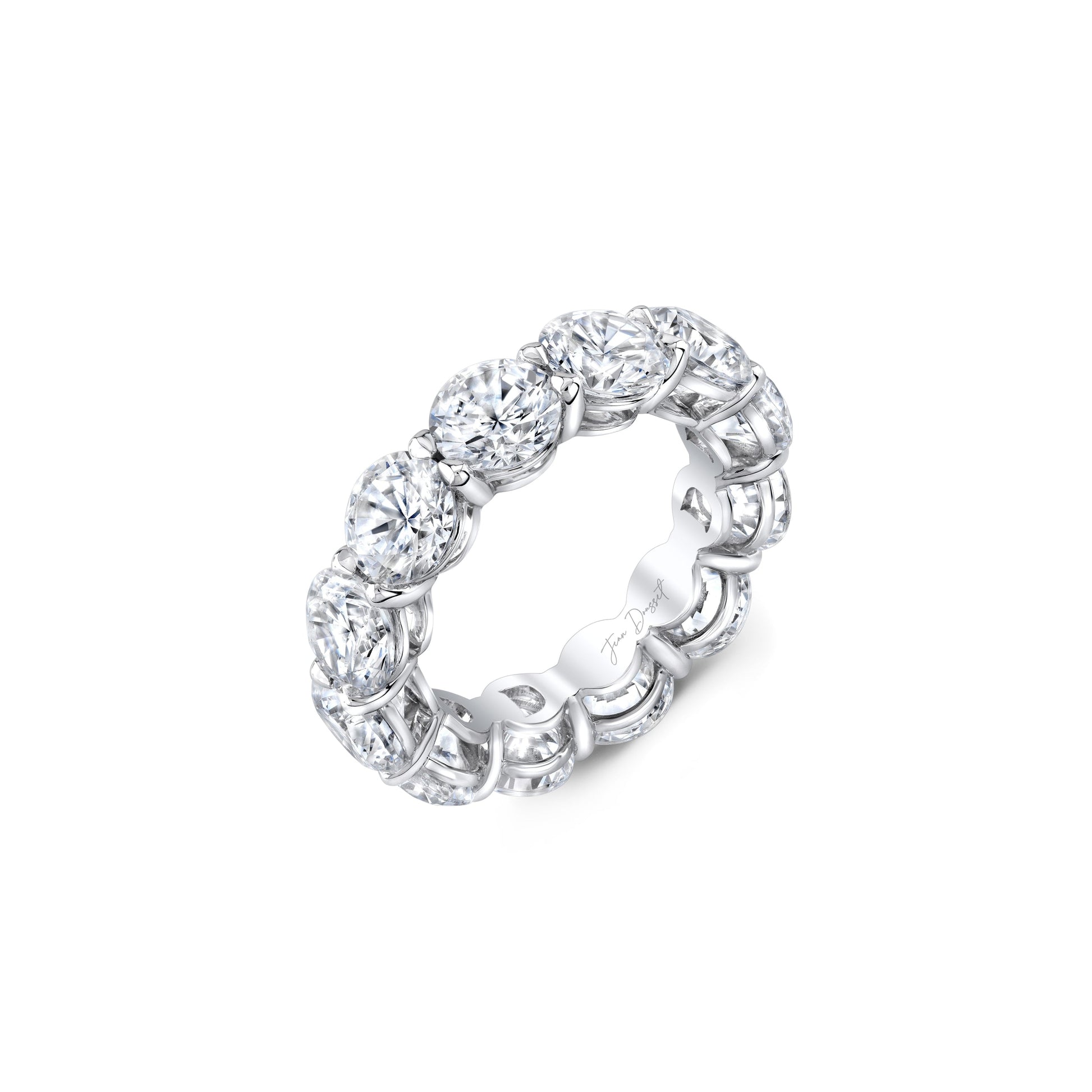 Olivia Large Round Brilliant Lab Diamond Eternity Band - view 5