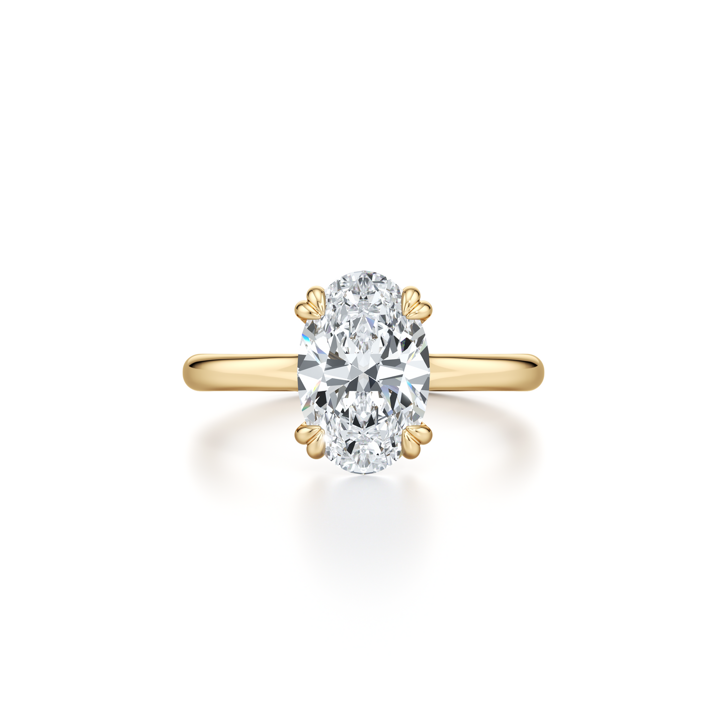Elle Princess Solitaire Lab Diamond Engagement Ring - view 4