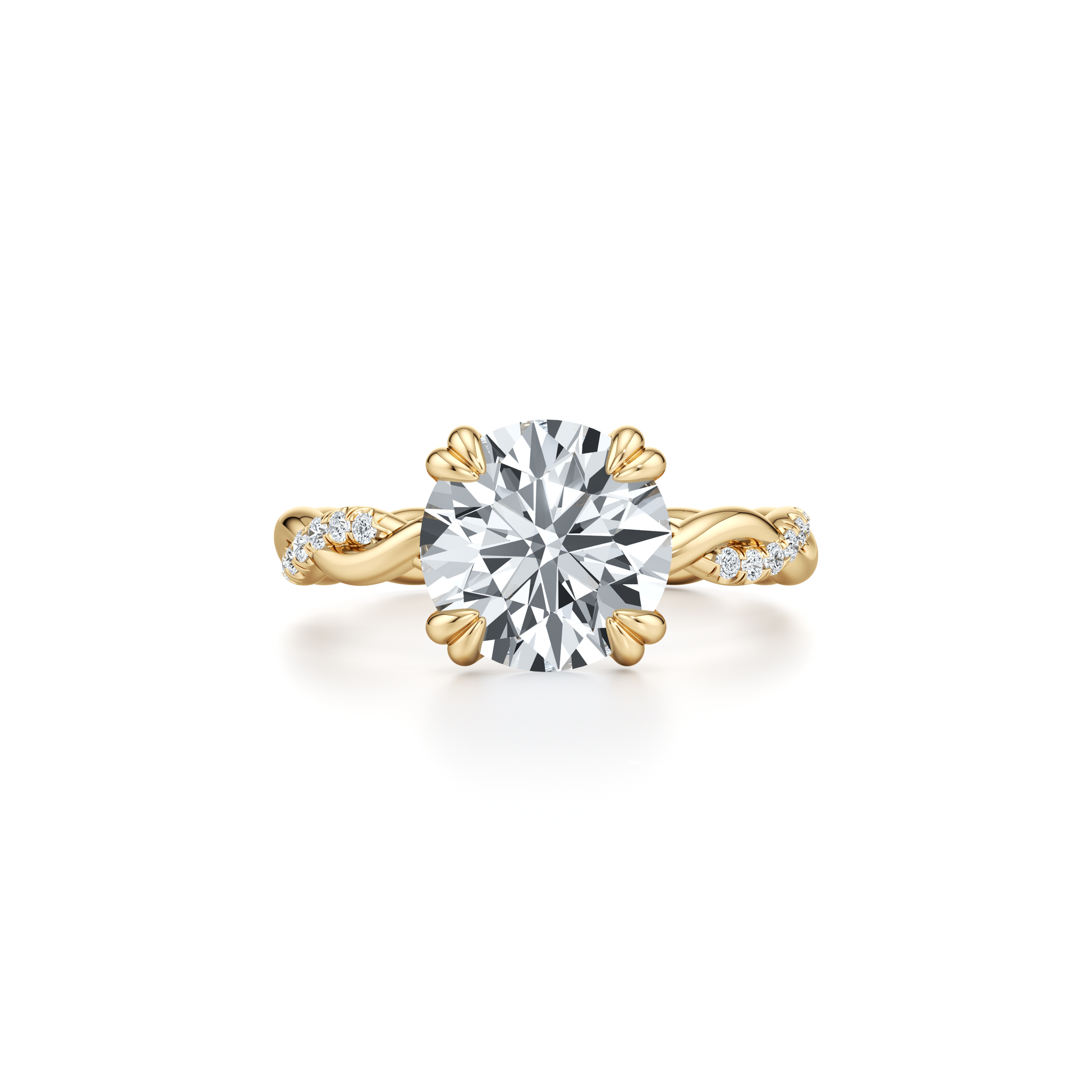 Ivy Oval Solitaire Lab Diamond Engagement Ring - view 7