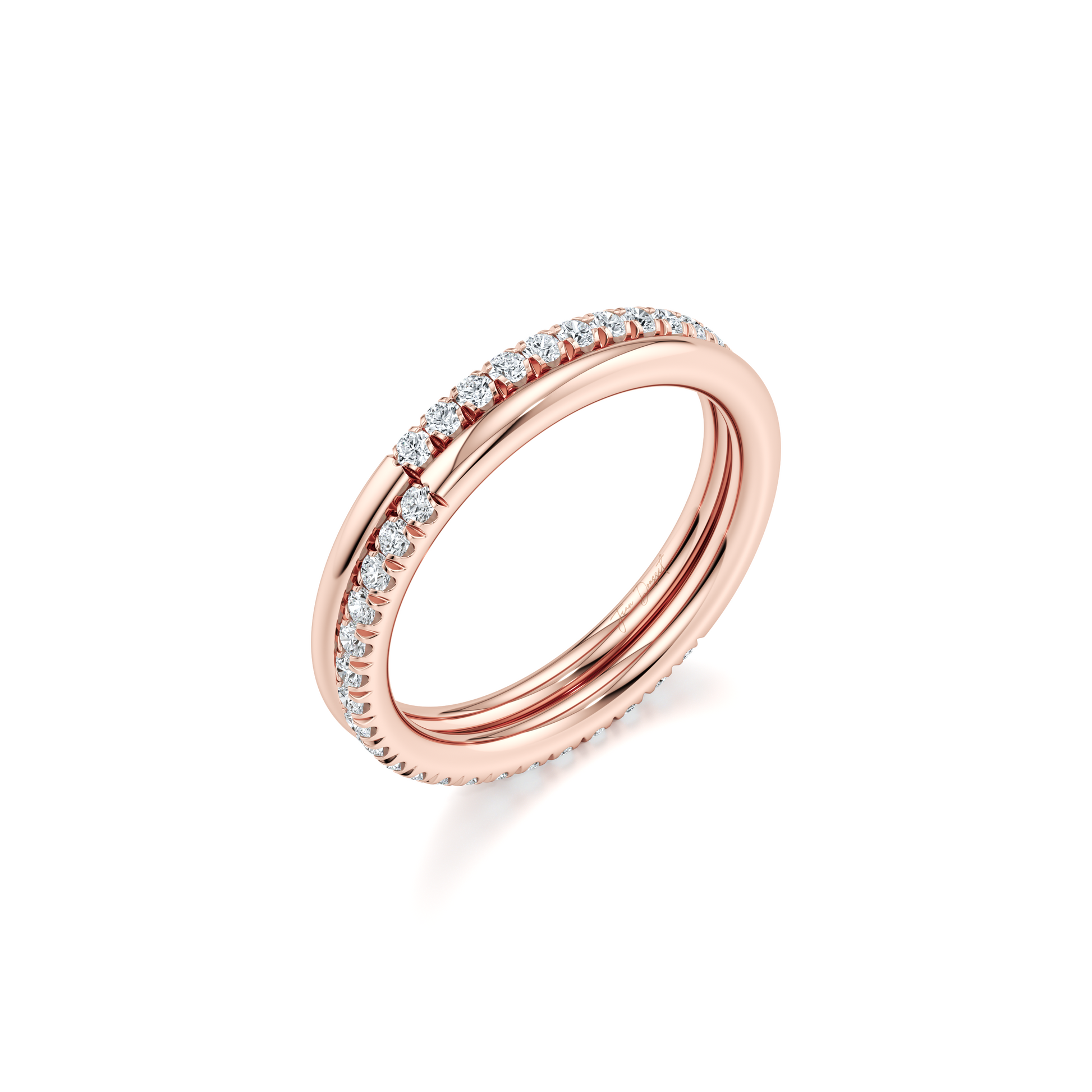 Elle 50/50 Pave Lab Diamond Band - view 5