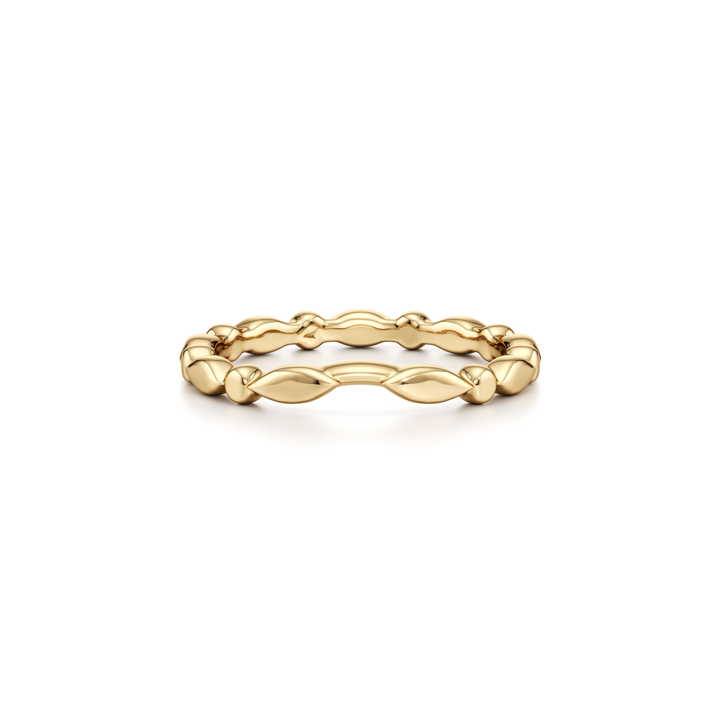 Vivienne High Polish Wedding Band - view 5