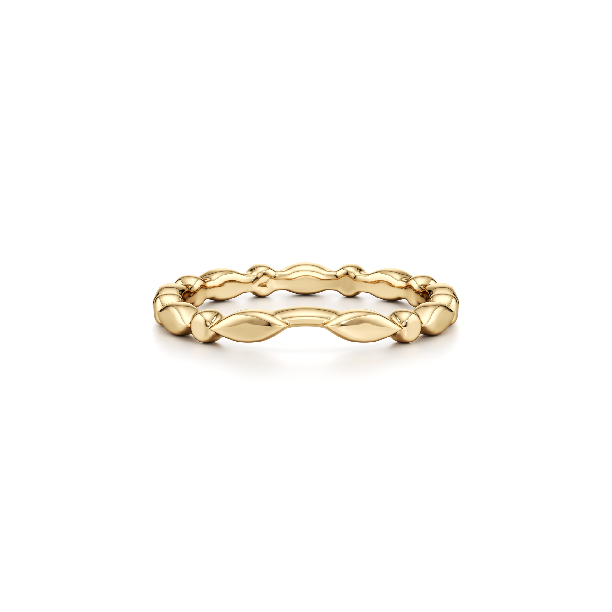 Vivienne High Polish Wedding Band - view 5