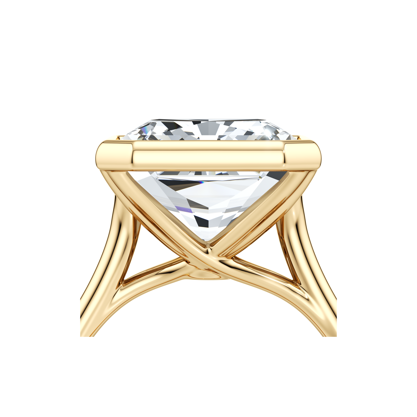 High Jewelry | Elle Radiant Solitaire Engagement Ring - view 10