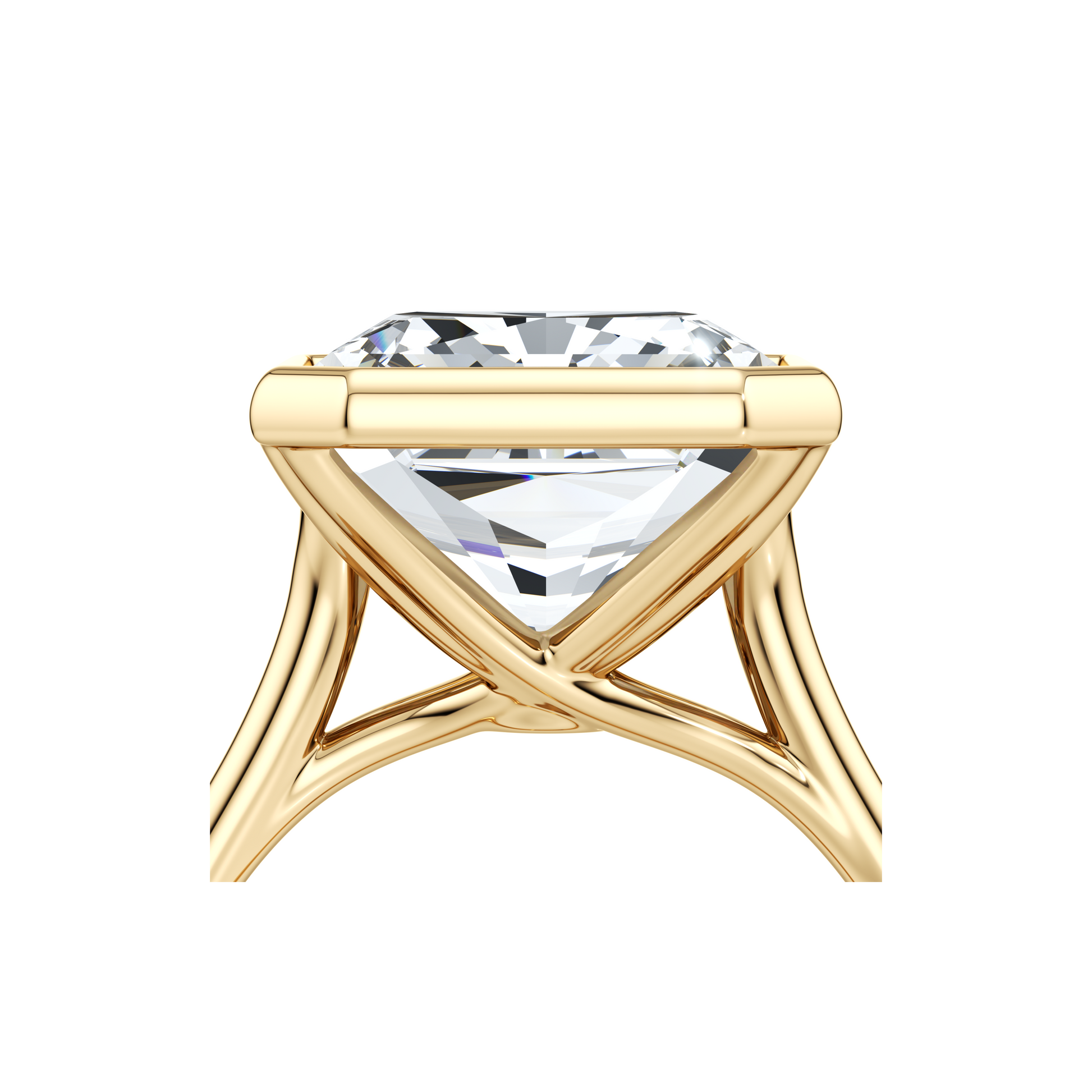 High Jewelry | Elle Radiant Solitaire Engagement Ring - view 10
