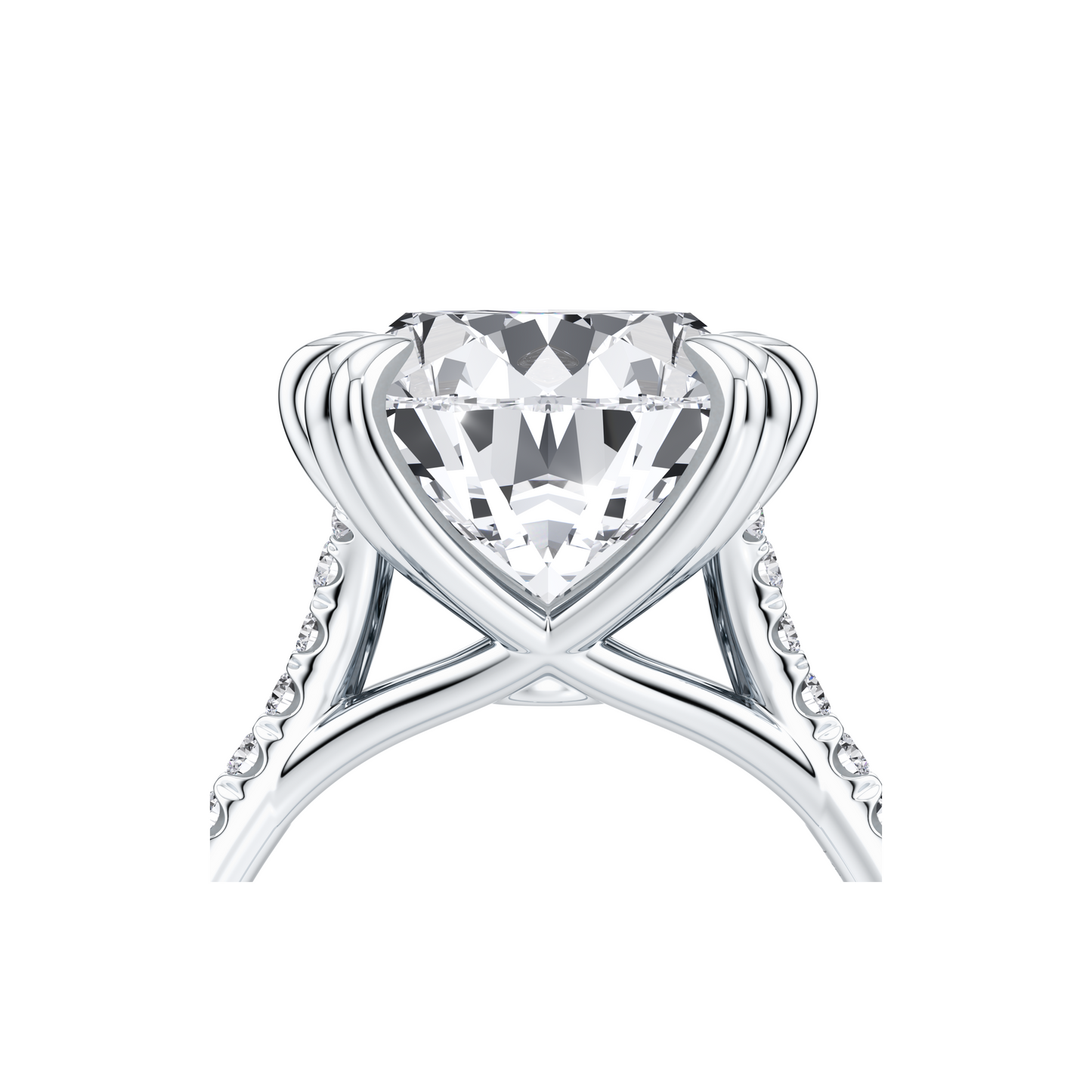 High Jewelry | Elle Pear Solitaire Lab Diamond Engagement Ring - view 4