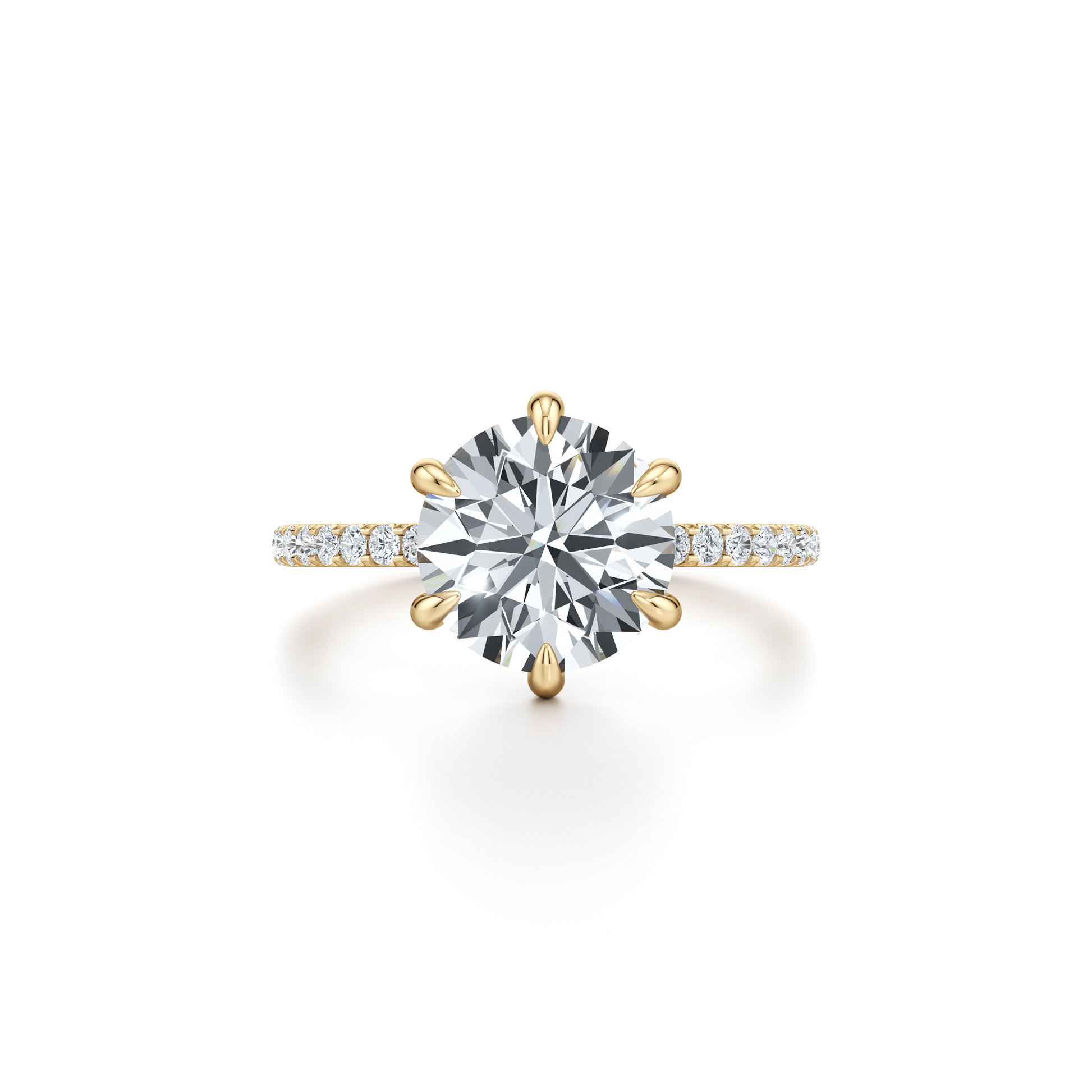 Audrey 6-Prong Solitaire Lab Diamond Engagement Ring - view 4