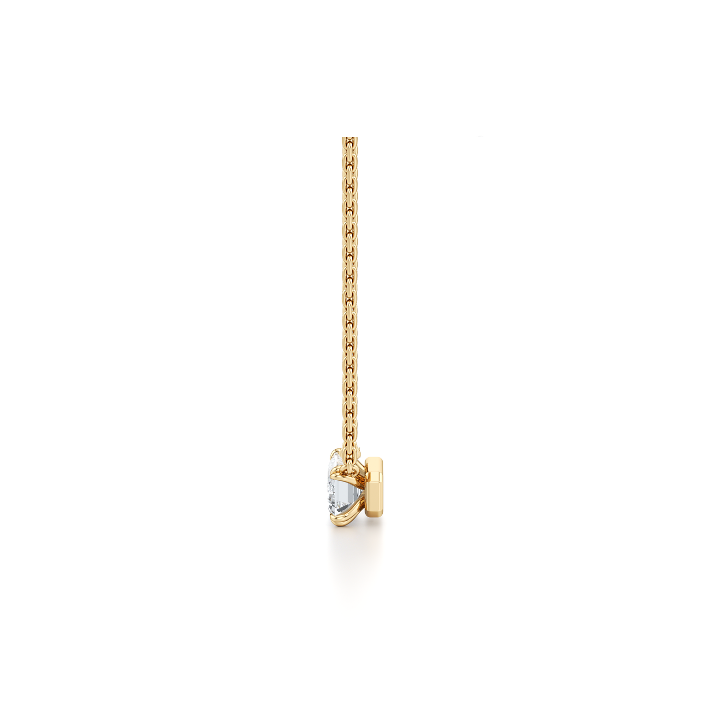 Elle Lab Diamond Emerald Pendant - view 5