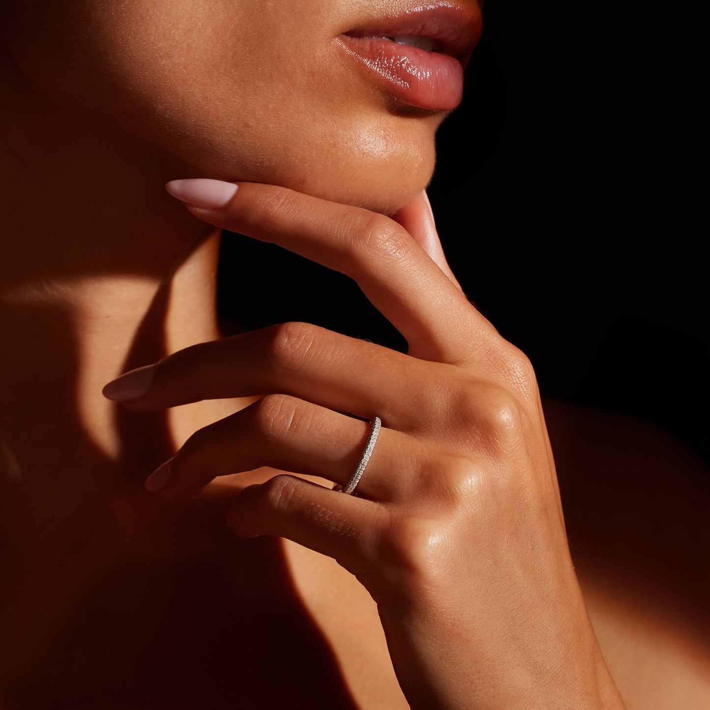Chelsea Lab Diamond Wedding Band - view 5