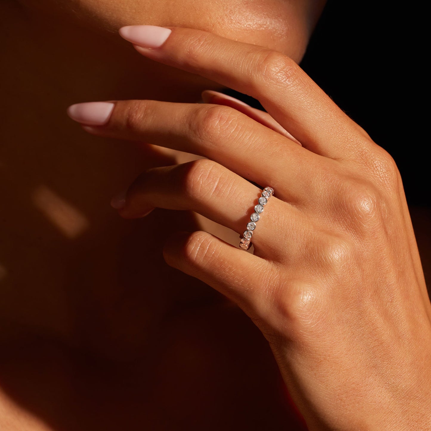 La Petite Bezel Lab Diamond Eternity Band - view 5