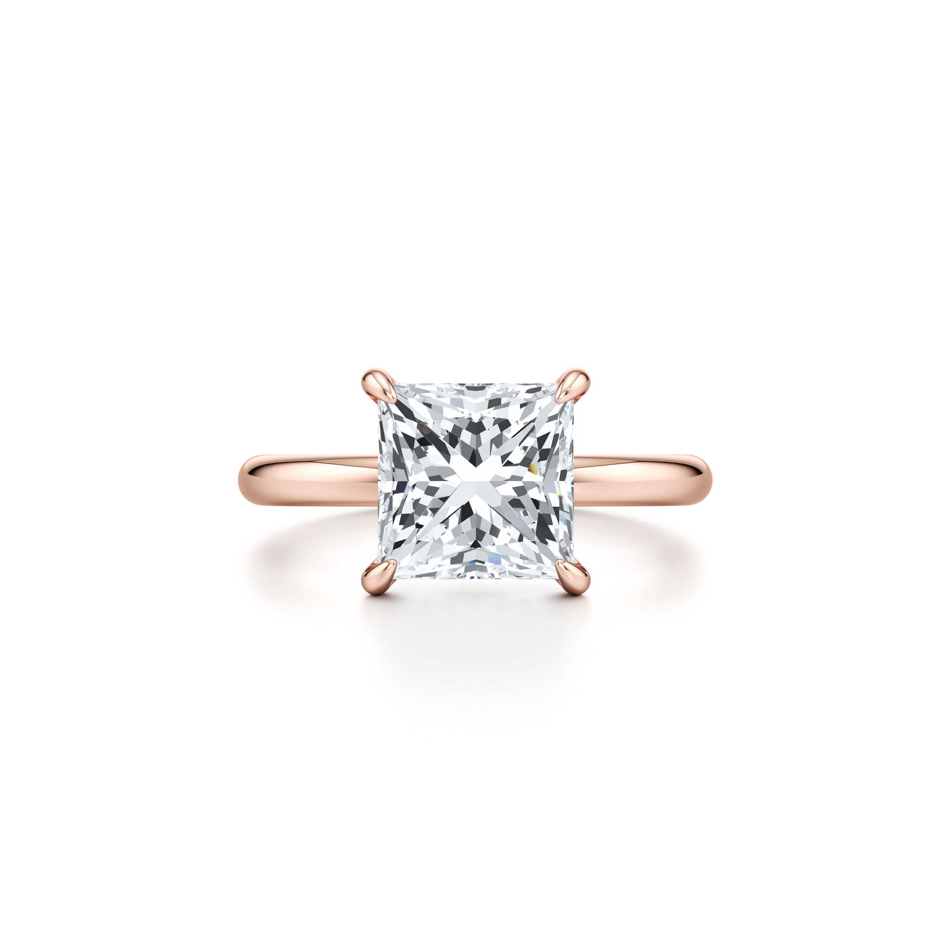 Audrey Pear Cut Solitaire Lab Diamond Engagement Ring - view 4