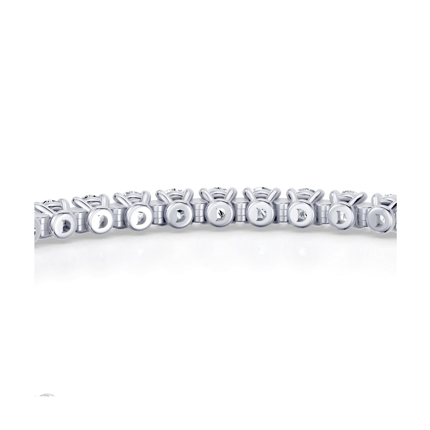 Olivia Round Brilliant Lab Diamond Tennis Bracelet - view 5