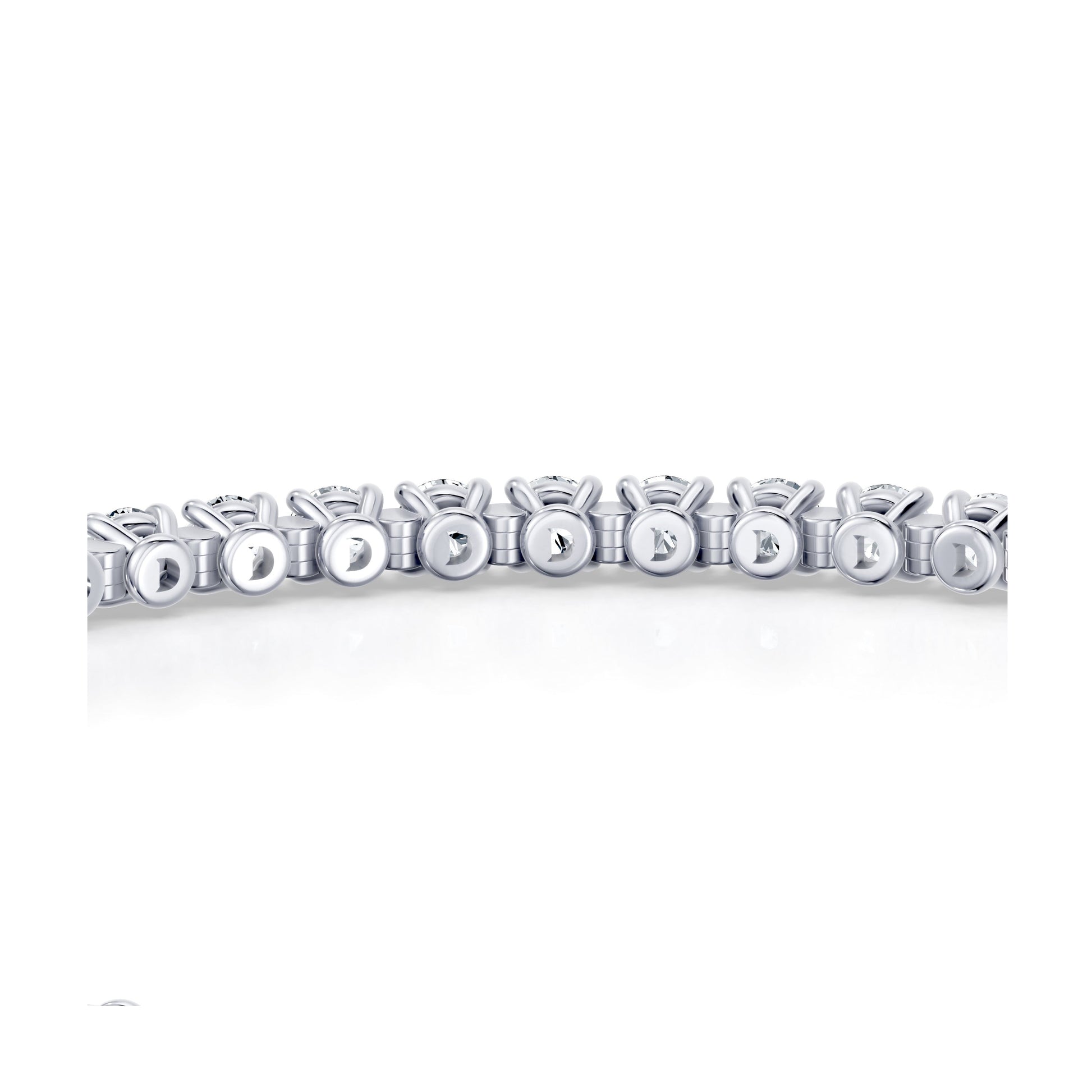 Olivia Round Brilliant Lab Diamond Tennis Bracelet - view 5