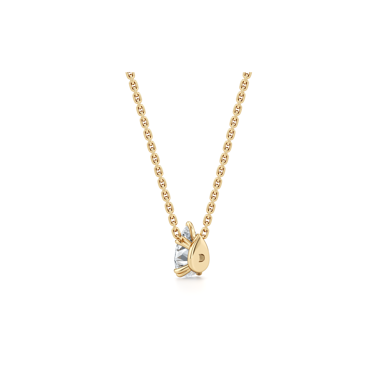 Elle Lab Diamond Pear Pendant - view 6