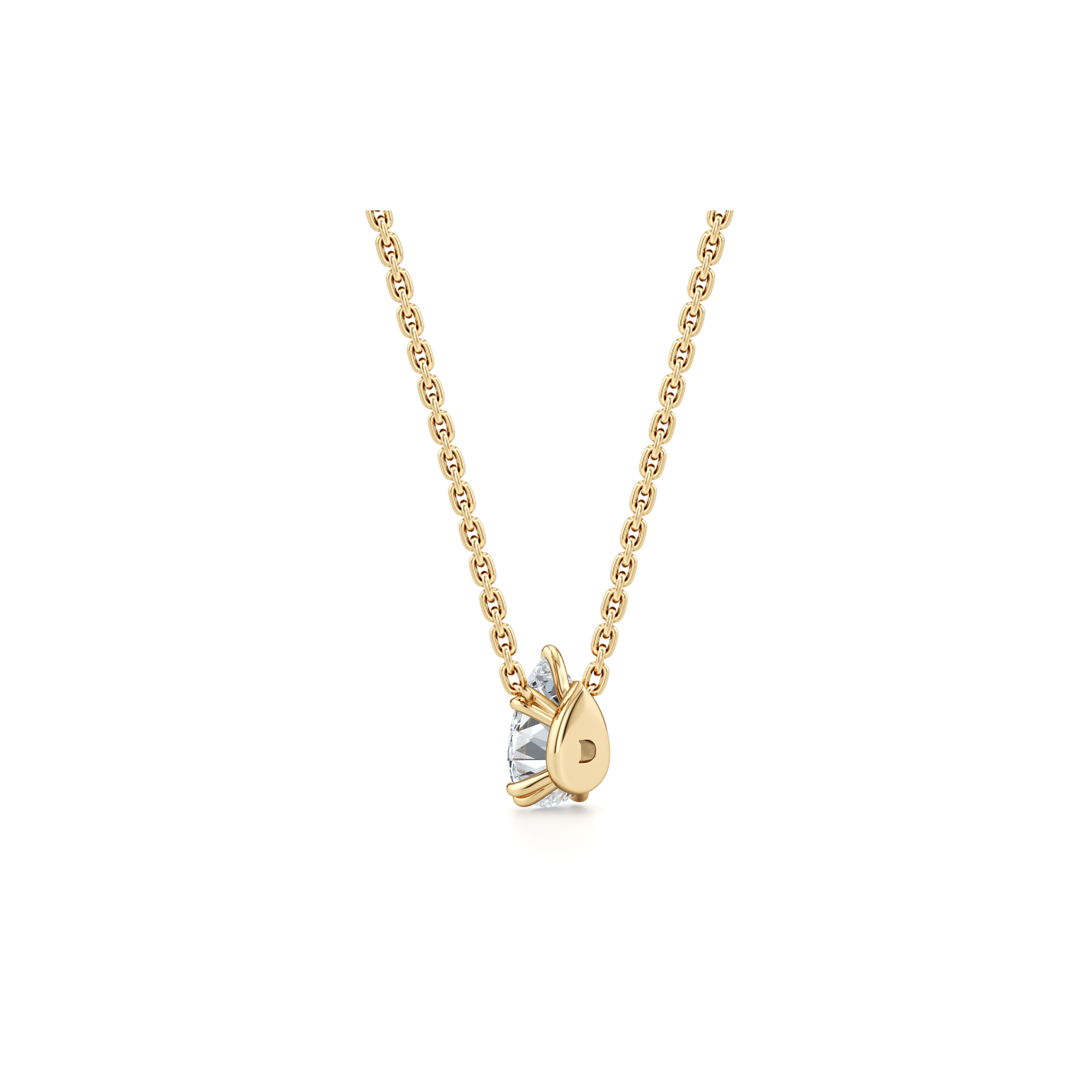 Elle Lab Diamond Pear Pendant - view 6